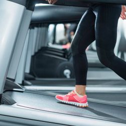 inclined treadmill to workout your glutes